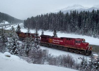 جابجایی برف سنگین با قطار!